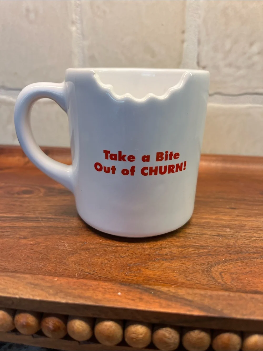90s Operation Big Dog White Ceramic Dog Mug